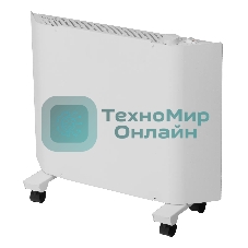 Конвектор электрический Denzel XCE-1000 белый, 1000 Вт, 15 м2, термостат