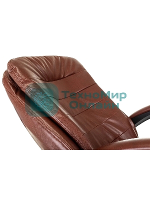Кресло Бюрократ T-9950MSG-F/BROWN-PU коричневый, экокожа