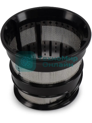 Соковыжималка Hyundai HY-JS2323 чёрный, шнековая вертикальная, 120 Вт, 400 мл, электронное, реверс