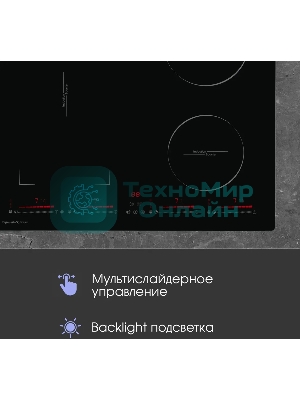 Индукционная варочная панель Zigmund & Shtain CIS 032.60 BX Hi-Light, независимая, черный