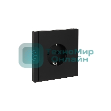 Розетка СП FORTE&PIANO FP113 16А с заземл. защ. шторки безвинт. крепл. черный IEK FP-R14-16-1-K02
