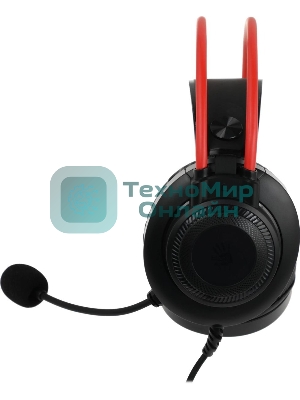 Гарнитура Bloody G200S чёрный/красный, проводная, подсветка