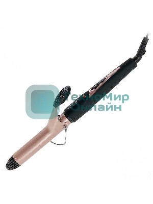 Щипцы для завивки волос DELTA LUX DL-0626 коричневый/черный, 25 мм, 180 °C, 1 режим