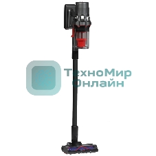 Пылесос вертикальный Deerma DEM-T50W серый/черный/красный, питание от аккумулятора, 420 Вт, уборка сухая, пылесборник 0.4 л