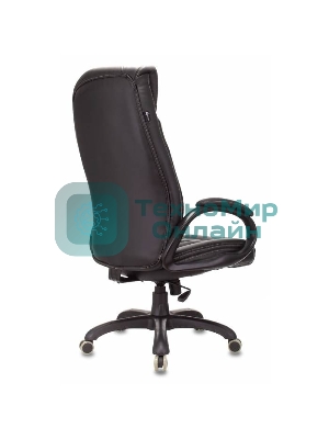 Кресло Бюрократ T-9922N Leather Venge Black черный, экокожа