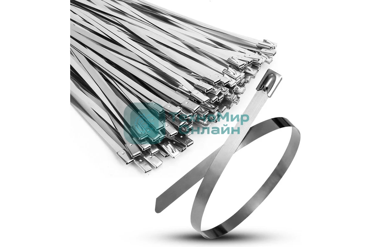 Хомут кабельный TOKOV ELECTRIC 4.6х100 сталь ANSI 304