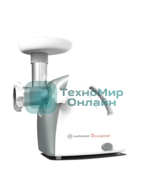 Мясорубка электрическая Белвар КЭМ-П2У-303-00 белый, 1500 Вт, 0.4 кг/мин, реверс, насадки - 8