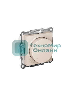 Светорегулятор (диммер) SE AtlasDesign беж, повор-нажим, LED, RC, 400 Вт, мех.