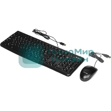 Комплект клавиатура+мышь Logitech MK120 проводной, USB, 1000 DPI, чёрный (неоригинальная гравировка)