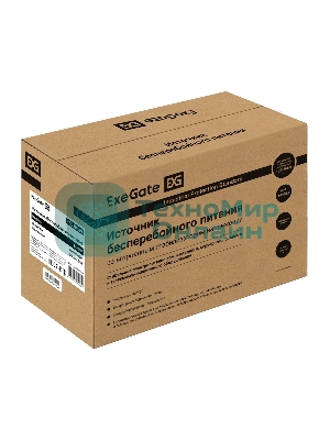 Источник бесперебойного питания ExeGate NEO Smart BU-800.LCD.AVR.5SH 800VA/480W, цветной LCD-дисплей, AVR, 5*Schuko, черный