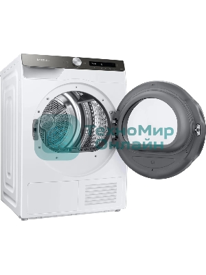 Сушильная машина Samsung DV90T5240AT/LP белый, 9 кг, сушка - тепловой насос, программ - 14, 60 x 85 x 65 см