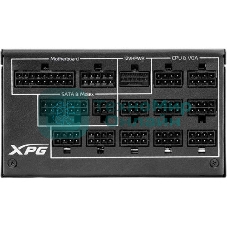 Блок питания ADATA XPG CYBERCORE II 1000W (CYBERCOREII1000P-BKCEU), 1000Вт, 80 PLUS Platinum, 120мм, модульный, черный