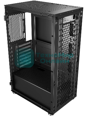 Компьютерный корпус Bloody BD-CC114 черный без БП ATX 8x120мм 1xUSB 2.0 1xUSB 3.0 audio bott PSU