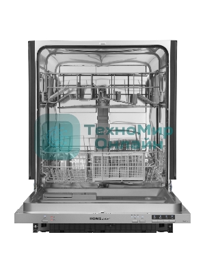 Встраиваемая посудомоечная машина HOMSair DW64E, серебристый, 59.8 см, 12 компл., 49 дБ, класс A++