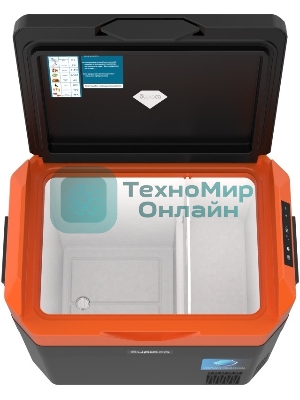 Холодильник автомобильный Бирюса НС-38P7 оранжево-черный