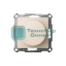 Светорегулятор (диммер) SE AtlasDesign беж, повор-нажим, LED, RC, 400 Вт, мех.