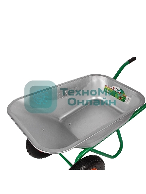 Тачка садово-строительная Palisad 2-х колесная, усиленная, грузоподъемность 320 кг, объем 100 л