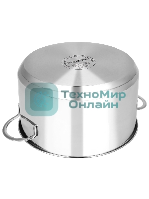 Кастрюля из нержавеющей стали APPETITE SH05273 pretty 2,7 л, стеклянная крышка с ободком и пароотводом, диаметр 18 см.