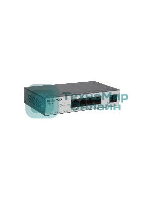 Коммутатор Unmanaged Switch 4x1000Base-T PoE, 1x1000Base-T, PoE Budget 60W, Long-range PoE up to 250m, metal case