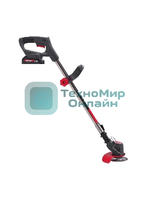 Триммер аккумуляторный Победа ТА 200, 20/21В, с 1 акб 1,5Ач и зу, макс 145мм, пластик. ножи (10шт) + мет. диск 40Т, телескоп