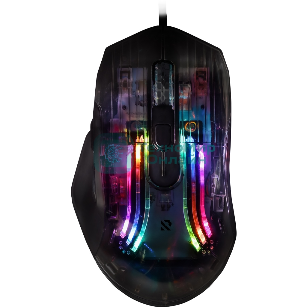 Мышь проводная игровая Smartbuy (SBM-749G-G) RUSH X19 серый