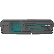 Оперативная память Netac Shadow III, DDR4, 8GB (1x8GB), 3200 MHz, CL16, с радиатором, черный