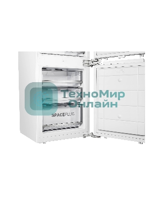 Встраиваемый холодильник Korting KSI 19547 CFNFZ белый, двухкамерный, 200/67л, морозилка снизу, No Frost