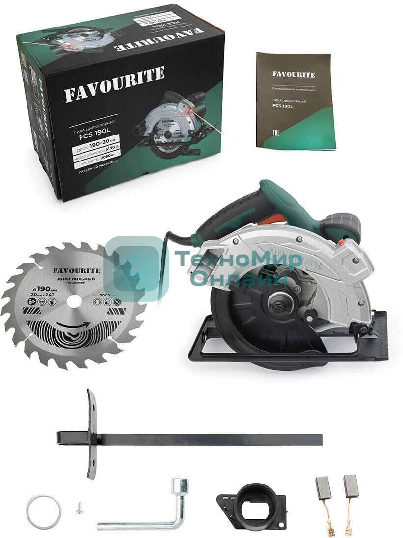 Пила циркулярная FAVOURITE FCS 190L