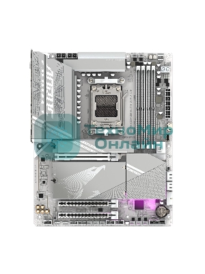 Материнская плата Gigabyte X870 AORUS ELITE WIFI7 ICE, AM5, AMD X870, 4xDDR5, 4xSATA, 4xM.2, 1xPCI-E 5.0 x16, 1xPCI-E 4.0 x4, 1xPCI-E 3.0 x2, 1xHDMI, 1x 2.5Gb LAN, 2xUSB-C 4.0, 2xUSB 3.2 Gen 2, 4xUSB 3.2 Gen 1, 4xUSB 2.0, 2x3.5 мм, 7.1, ATX