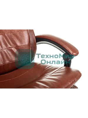 Кресло Бюрократ T-9950MSG-F/BROWN-PU коричневый, экокожа