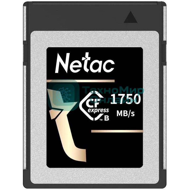 Флеш карта CFexpress 512Gb Netac CF2000 NT02CF2000-512G-S PCIe Gen 3x2 Type B cards, up to 1750MB/1650MB/