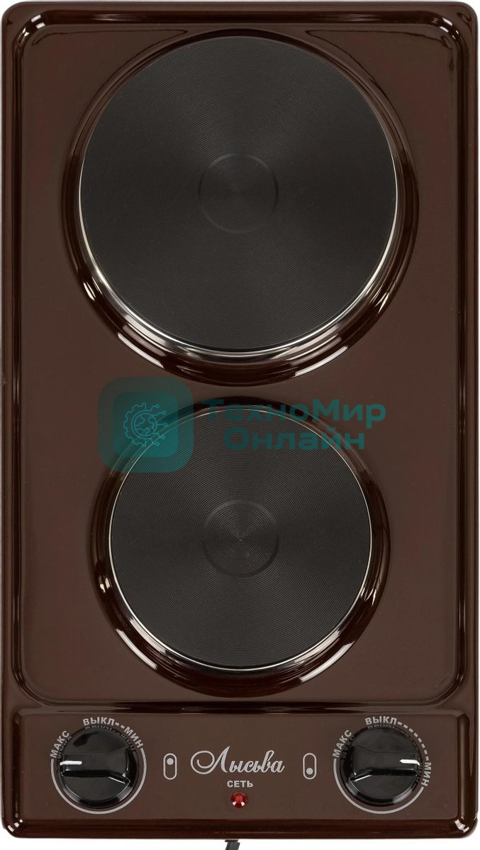 Плита настольная электрическая Лысьва ЭПБ 22 коричневый (настольная)
