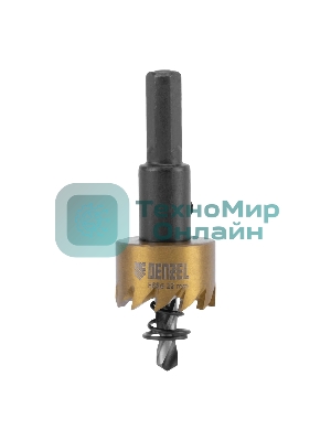 Коронка по металлу Denzel HSS, 22 мм, нитридтитановое покрытие