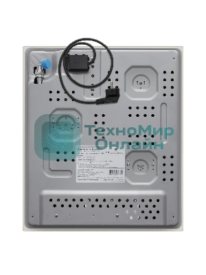 Газовая варочная панель Maunfeld EGHG.43.33CBG/G газ, ширина 45 см, 3 конфорки, WOK, чугунные решетки, газ-контроль, электроподжиг, бежевый