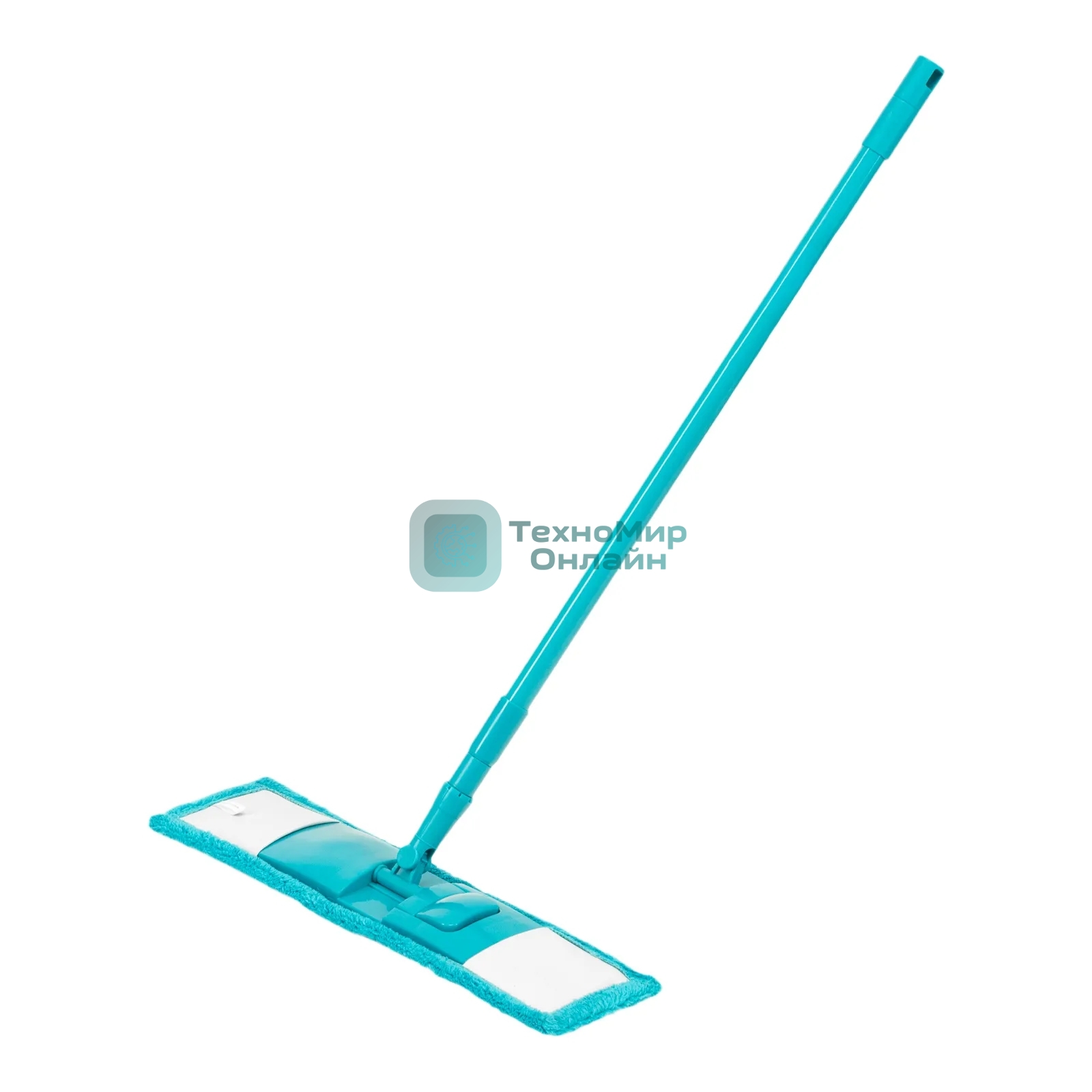 Швабра Home Palisad 120 см с пластик. складной подошвой, насадка из микрофиб, рукоятка телескоп.