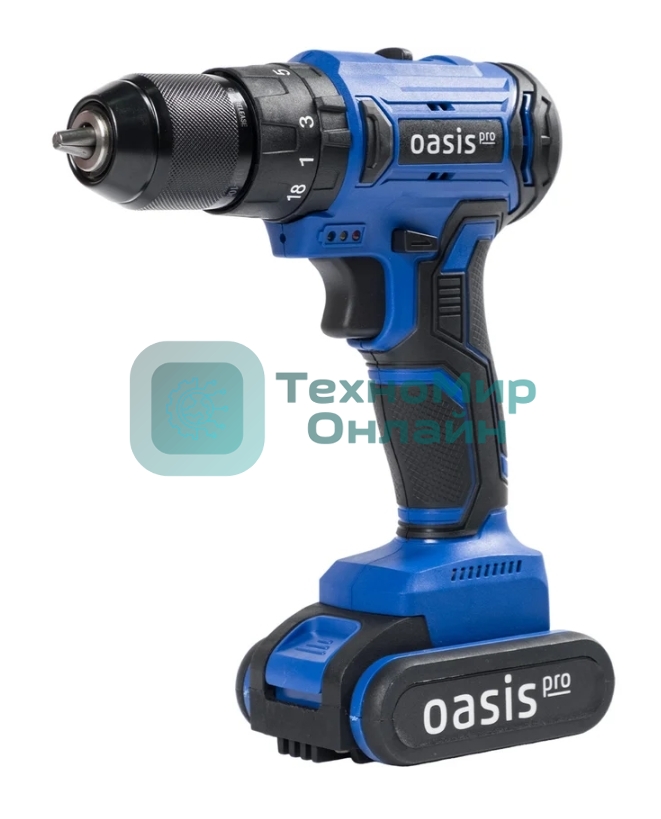 Дрель-шуруповерт Oasis ASU-12V Pro, 12 В, 2 Ач, 40 Нм, бесщеточный, ударный