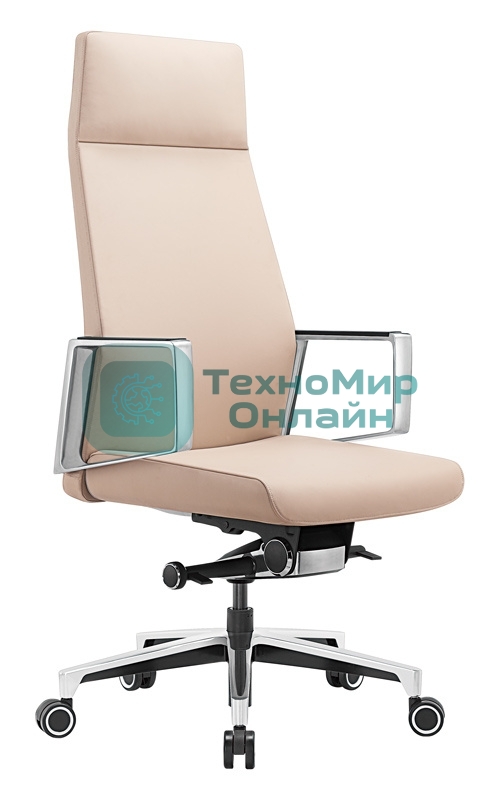 Кресло Бюрократ JONS/BEIGE бежевый, кожа
