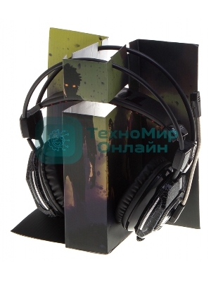 Наушники с микрофоном Oklick HS-L500G черный 2.2м мониторы оголовье