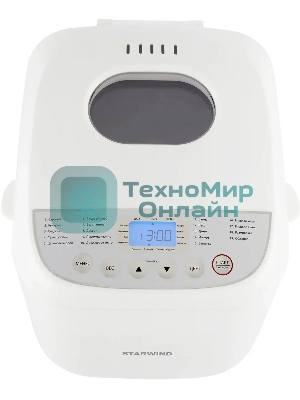 Хлебопечка Starwind SBM2085 600 Вт, белый/серебристый