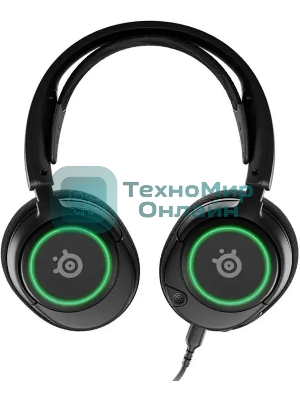 Гарнитура проводная с микрофоном Steelseries Arctis Nova 3 черный 1.2м накладные оголовье (61631)