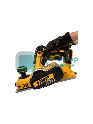 Аккумуляторный бесщеточный рубанок XR DeWalt DCP580N-XJ черный/желтый