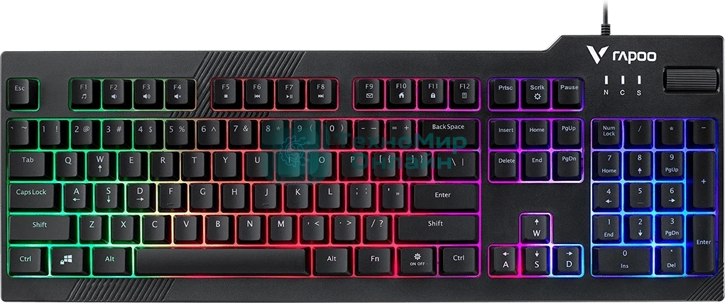 Клавиатура Rapoo V50S проводная, USB Type-A, чёрный