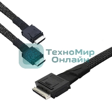 Кабель Amphenol RML80-0249/RML42-0249 Cable OcuLink SFF8611 8i to 2x SFF8611 4i, length= 80 см, OEM