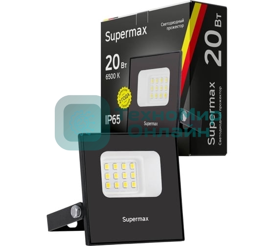 Прожектор светодиодный Supermax SPR 20Вт 6500К 2000лм IP65 Космос S_PR_LED_20