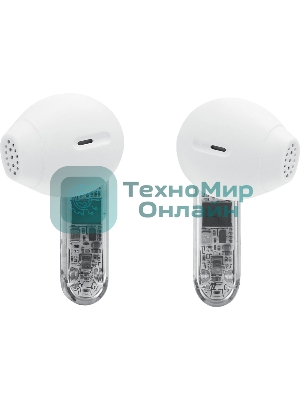 Наушники TWS JBL Tune Flex 2 призрачно-белый, вкладыши/внутриканальные (трансформер), Bluetooth, адаптивное шумоподавление