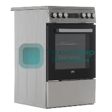 Плита электрическая Beko FSM57300GX черный, конфорок 4 шт, духовка 55 л, 50 см x 85 см x 60 см