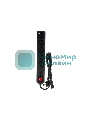 Сетевой фильтр Energenie Сетевой фильтр SPG5-C-5 1.5m 16А черный 