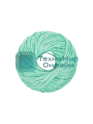 Шпагат полипропиленовый Сибртех 1200 текс, 1,7 мм, L 60 м, Россия, зеленый