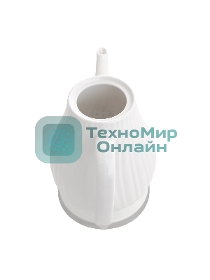 Чайник электрический Centek CT-0064 2.0л, 2150W, супербелая керамика, рельефный корпус