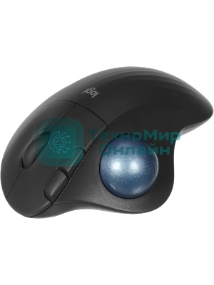 Трекбол Logitech M575S черный оптическая 2000dpi беспров. BT/Radio USB2.0 (910-007035)